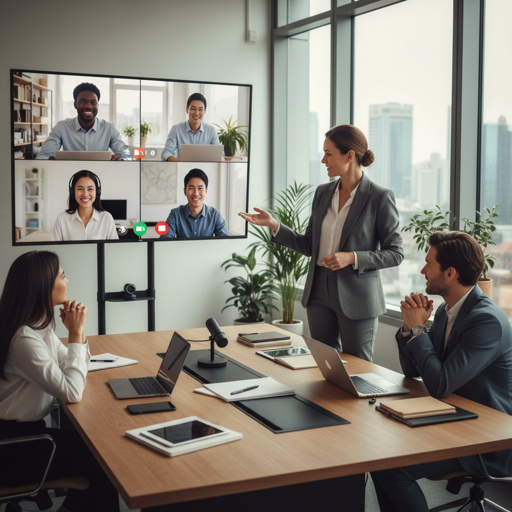 Manager flexible : gestion d'équipe mixte en visio et présentiel.